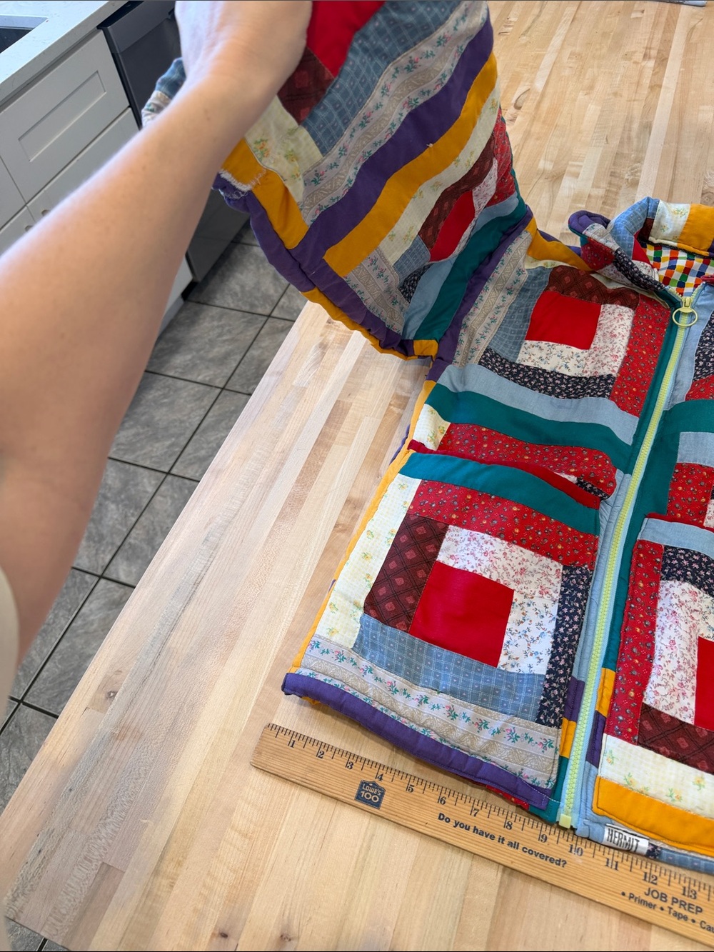Patchwork Quilted Utility/Barn Jacket - Picture 7 of 9